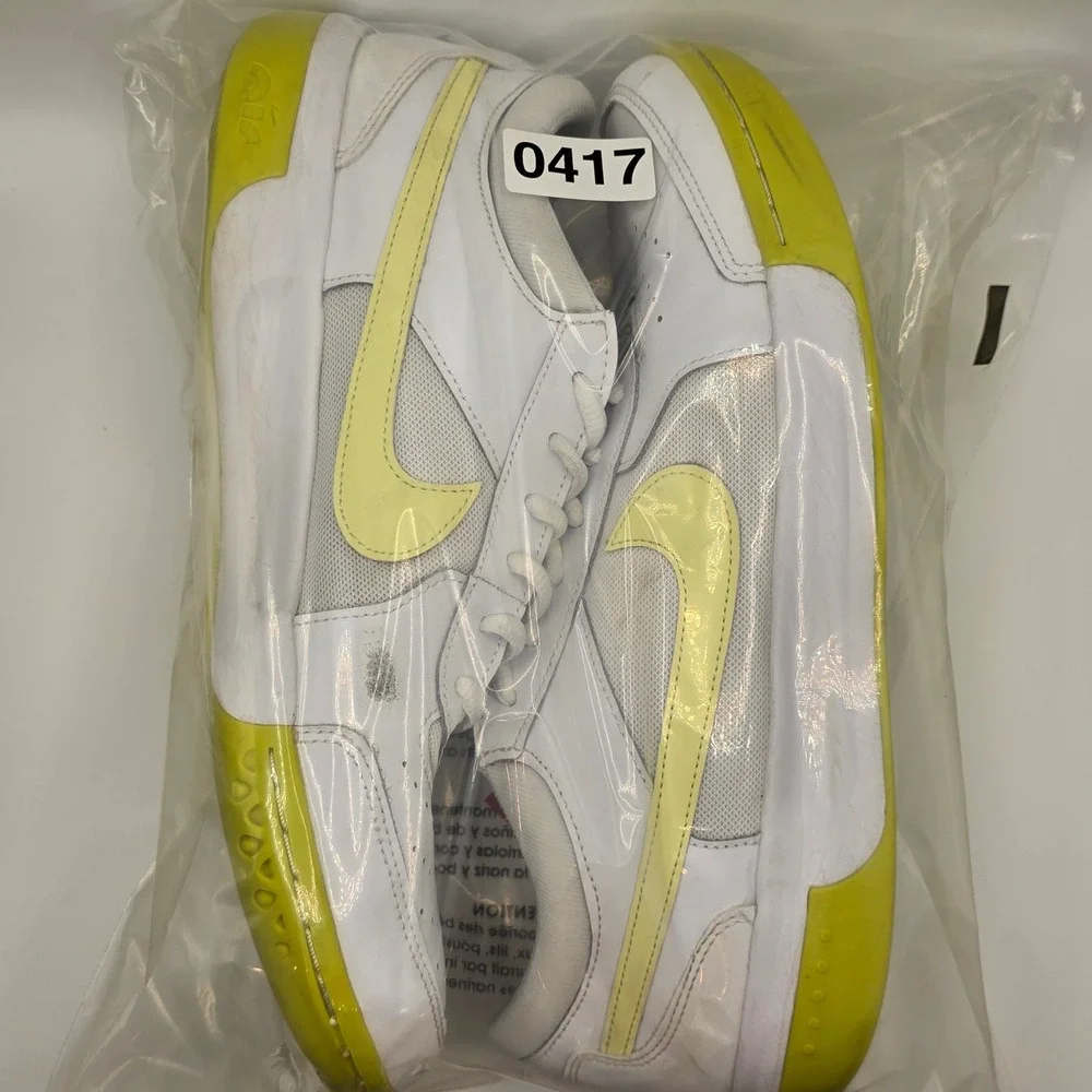 Nike NikeCourt Zoom Lite 3 White High Voltage Tennis Shoes | Men Size 12